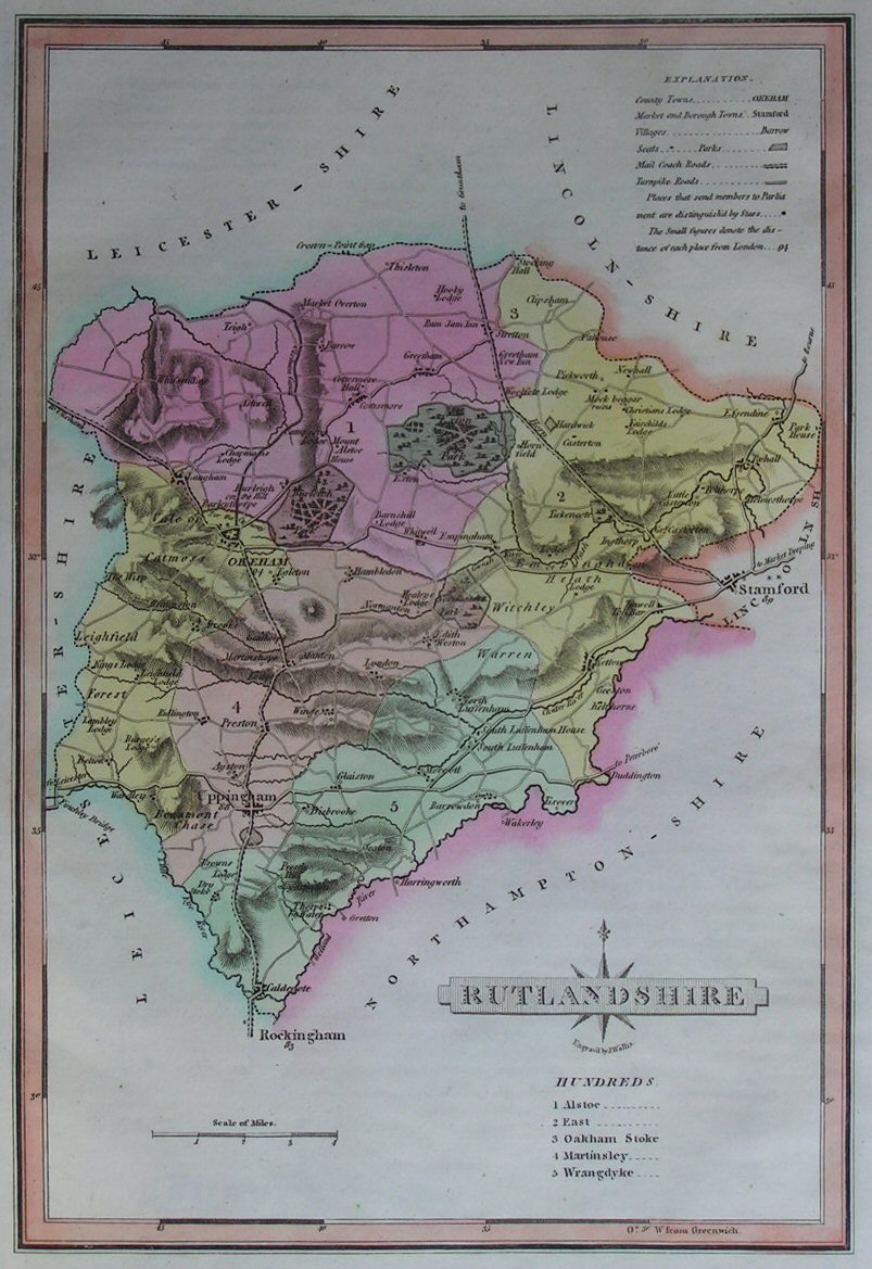 Map of Rutland - Wallis